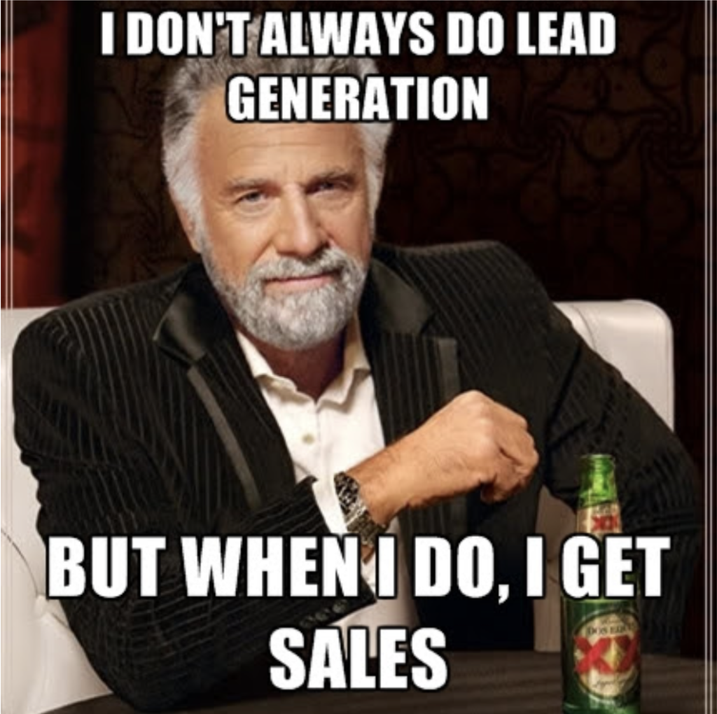 lead generation meme